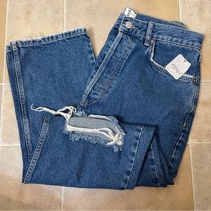 Free People We The Free Sapphire Blue Distressed Women’s Jeans